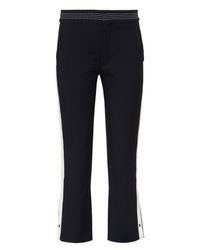 Chloé | Black Cady Three Quarter Length Trousers | Lyst