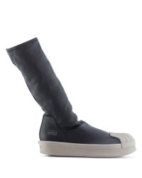 Rick Owens Black Stretch Boots Sneakers