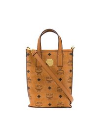 mcm monogram shopper tote