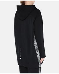 adidas By Stella McCartney Fleece Black Oversized Hoodie - Lyst