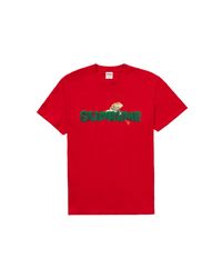 supreme lizard tee white