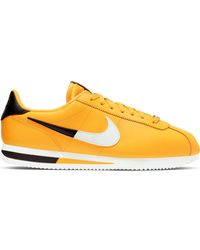 nike cortez green and yellow