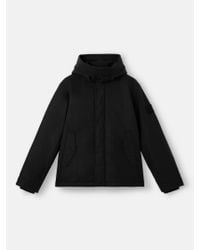 Stone Island 454F4 Wool Nylon Flannel Ghost in Black for Men | Lyst UK