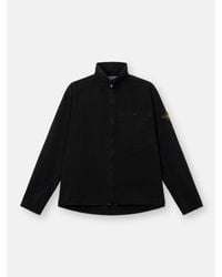 Stone Island Old Effect Harrington Jacket in Black for Men | Lyst