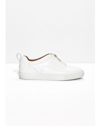 \u0026 Other Stories Zip-up Leather Sneakers 