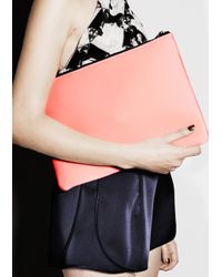 & Other Stories Black Reversible Scuba Clutch