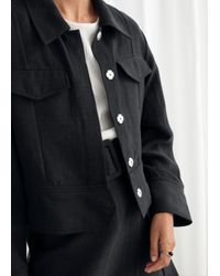 cropped workwear jacket