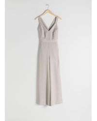 Lyocell criss cross back jumpsuit Clearance