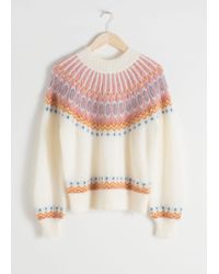 fair isle knit sweater