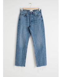 & other stories straight mid rise jeans