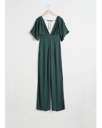 other stories green jumpsuit