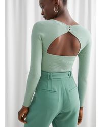 Fitted Cropped Sweetheart Neck Rib ...