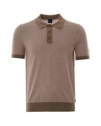 hugo boss knitted polo