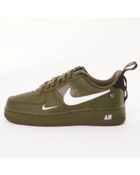 khaki air force 1 lv8 utility trainers