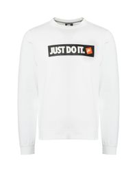 nike just do it white sweatshirt