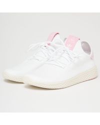 adidas tennis hu white pink