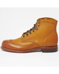 wolverine boots tan