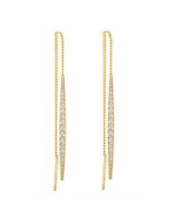 Melinda Maria - Metallic Kate Thread Earrings - Lyst