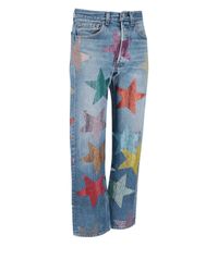Collina Strada Denim X Levi's Strauss '501' Rhinestone Stars Jeans in Blue  | Lyst
