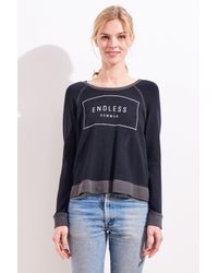 Sundry Black Endless Summer Active Pullover