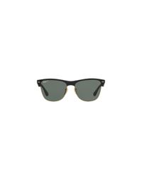 Ray Ban Rb4175 57 Clubmaster Oversized Only At Sunglass Hut In Black Green Black For Men Lyst