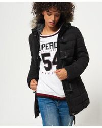 superdry microfibre toggle puffer jacket
