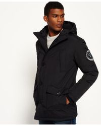 Superdry Everest Parka Jacket in Black for - Lyst