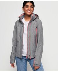 superdry jacket grey orange