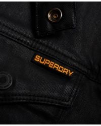 superdry mens denim biker jacket