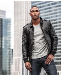 superdry leather bomber jacket