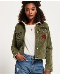 superdry borg girlfriend jacket