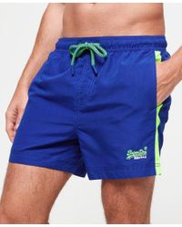 Superdry Herren Beach Volley Badeshorts Dunkelstes Marineblau M Swim Trunks Uomo