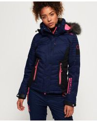 superdry blue puffer jacket