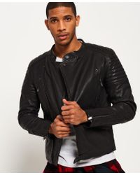 superdry ryan leather jacket