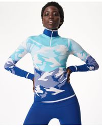 Sweaty Betty Betty Ski Base Layer Top In Blue Lyst