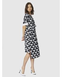 Roman - Black High - Low Print Dress - Lyst