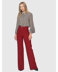 Roman Red Flare Long Pants