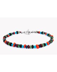 Tateossian - Multicolor Precious Stones Silver Bracelet - Lyst