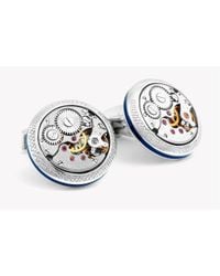 Tateossian - Multicolor Signature Vintage Skeleton Round Cufflinks In Silver for Men - Lyst