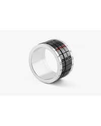 Tateossian - Metallic Combination Silver Ring - Lyst