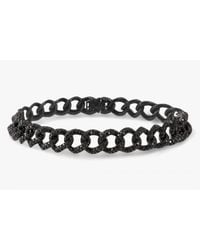 Tateossian | Gold Harry Bracelet In Black Diamonds And 18k Black Gold | Lyst