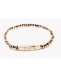 Tateossian - Metallic Mini Click Silver Beads Bracelet - Rose Gold for Men - Lyst