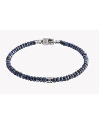 Tateossian - Blue Sapphire & 18k Black Gold Bracelet - Lyst