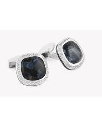 Tateossian - Metallic Signature Doublet Square Silver Cufflinks - Pietersite (limited Edition) for Men - Lyst