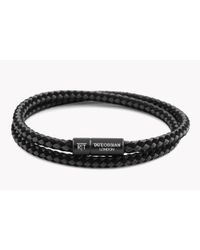 Tateossian - Black Rt Duo Tone Bracelet for Men - Lyst