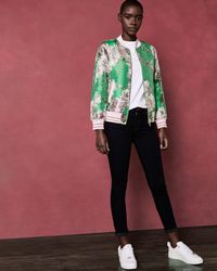 ted baker green bomber jacket