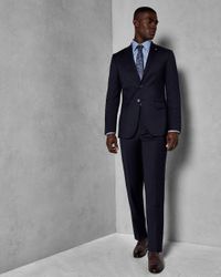 Ted Endurance Performance Wool Suit in Navy for Men - Lyst
