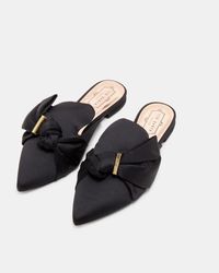 Baker by ted baker black bow loafers Clearance