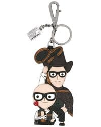 Dolce & Gabbana - Multicolor Leather Keyring - Lyst