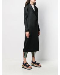 Pleats Please Issey Miyake Black Coat